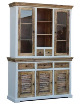Buffetschrank 140cm 'Nizza' Mango weiß natur