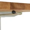 Couchtisch höhenverstellbar 110x65cm "Basel" Wildeiche massiv