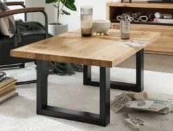 Couchtisch 110x70cm "Bergamo" Wildeiche geölt WZ-0159