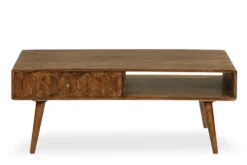 Couchtisch 115x55cm 'Kalani' Mango massiv braun lackiert