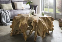 Couchtisch 80x80cm "Odin" Teak massiv