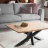 Couchtisch 110x75cm 'Robin VI' Wildeiche & Metall schwarz