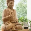 Deko-Figur 40x50cm "Buddha" Massivholz