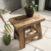 Deko-Hocker "Luxor" Teak massiv
