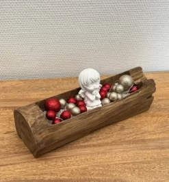 Dekoschale Holzstamm 30cm "Wood" Holznatur