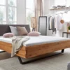 Doppelbett 'Amelie' 160x200cm Wildeiche massiv