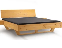 Doppelbett 'Carina' 180x200cm Kiefer gebeizt & geölt