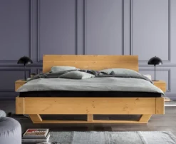 Doppelbett 'Carina' 180x200cm Kiefer gebeizt & geölt