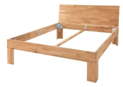 Doppelbett 'Grace I' 180x200cm Wildeiche geölt