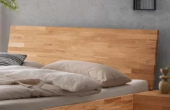 Doppelbett 'Grace' 200x200cm Wildeiche geölt