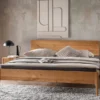 Doppelbett 'Josy' 160x200cm Wildeiche geölt