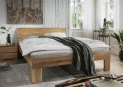 Doppelbett Kopfteil geschlossen 'Astoria I' 180x200cm Wildeiche geölt