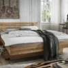Doppelbett Kopfteil Lamellen 'Astoria II' 180x200cm Wildeiche geölt