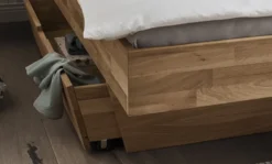 Doppelbett Kopfteil Lamellen 'Astoria II' 180x200cm Wildeiche geölt