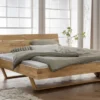 Doppelbett 'Laura II' 200x200cm Wildeiche geölt