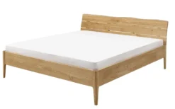 Doppelbett Metallfrei 'Natura Oak I' 180x200cm Wildeiche massiv