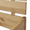 Doppelbett Metallfrei 'Natura Oak II' 180x200cm Wildeiche massiv