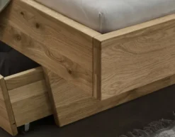 Doppelbett mit Schubkästen 'Redwood I' 160x200cm Wildeiche geölt