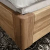Doppelbett 'Mona III' 180x200cm Wildeiche geölt