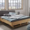 Doppelbett 'Mona III' 200x200cm Wildeiche geölt