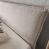 Doppelbett 'Mona IV' 160x200cm Cord beige & Wildeiche geölt