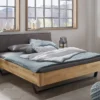 Doppelbett 'Mona V' 160x200cm Wildeiche geölt
