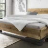 Doppelbett 'Navarra II' 180x200cm Wildeiche geölt
