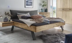 Doppelbett 'Phoenix' 180x200cm Wildeiche geölt