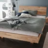 Doppelbett 'Ramona' 160x200cm Kernbuche geölt