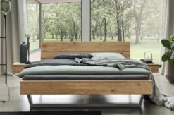 Doppelbett 'Redwood III' 180x200cm Wildeiche geölt