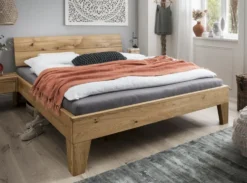 Doppelbett 'Redwood II' 180x200cm Wildeiche geölt