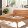 Doppelbett 180x200cm 'Ancona' Wildeiche massiv geölt