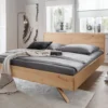 Doppelbett 180x200cm 'Combo II' Wildeiche geölt Holzkopfteil