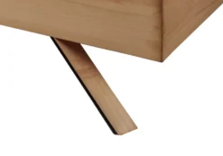 Doppelbett 180x200cm 'Combo II' Wildeiche geölt Polsterkopfteil