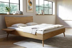 Doppelbett 200x200cm "Faro" Wildeiche massiv geölt