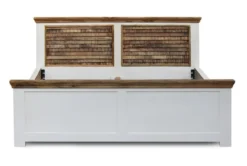 Doppelbett 180x200cm 'Nizza' Mango weiß natur