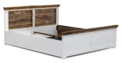 Doppelbett 180x200cm 'Nizza' Mango weiß natur