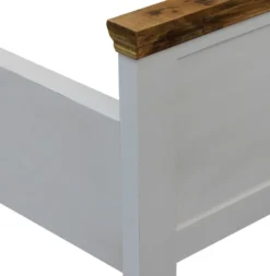Doppelbett 180x200cm 'Nizza' Mango weiß natur