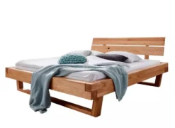 Doppelbett 180x200cm 'Silva' Wildeiche massiv geölt