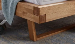 Doppelbett 180x200cm 'Silva' Wildeiche massiv geölt
