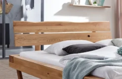 Doppelbett 180x200cm 'Silva' Wildeiche massiv geölt
