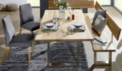 Eckbankgruppe 148x248cm "Amber II" Wildeiche massiv