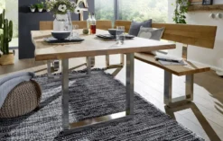 Eckbankgruppe 148x248cm "Amber II" Wildeiche massiv