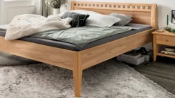 Einzelbett 'Modesto' 100x200cm Kernbuche geölt