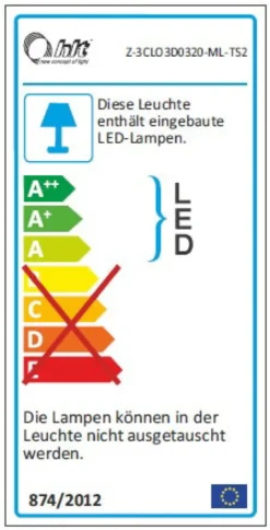 3er LED-Glaskantenbeleuchtung inkl. Touchsensor