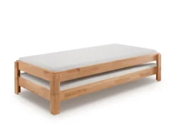 2er-Set Stapelbett 90x200cm 'Dubi' Buche massiv natur geölt