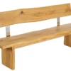 Esszimmerbank mit Lehne 160cm 'Amber' Wildeiche massiv