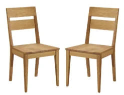 Esszimmerstuhl 2er-Set 'Kerala' Wildeiche geölt