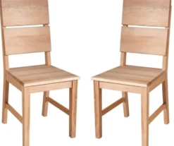 Esszimmerstuhl 2er-Set "Mike" Kernbuche geölt