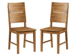Esszimmerstuhl 2er-Set "Mike" Wildeiche massiv